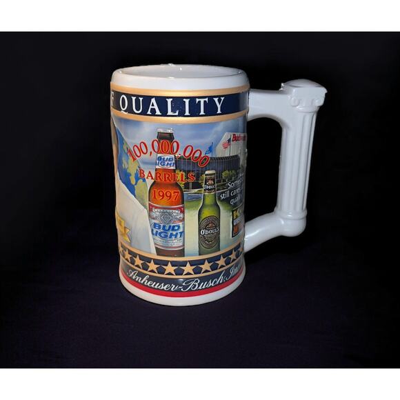Budweiser Beer Stein "A Legacy of Quality" August A. Busch III 2005 State Stein - Picture 1 of 4
